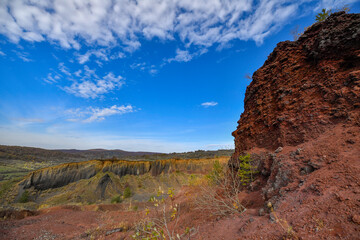 Racos Volcano in Persani Mountains, in Brasov County, Romania.
