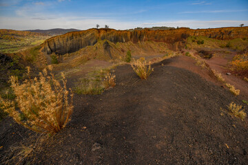 Racos Volcano in Persani Mountains, in Brasov County, Romania.