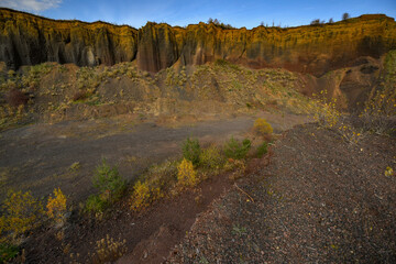 Racos Volcano in Persani Mountains, in Brasov County, Romania.