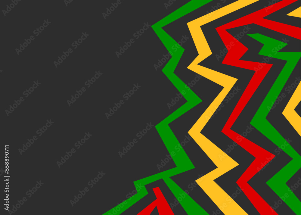 Poster abstract background with colorful geometric and zigzag lines pattern and with some copy space area