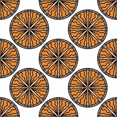 Summer fruit seamless lemon orange pattern for textiles and packaging and gifts and cards and linens and kids