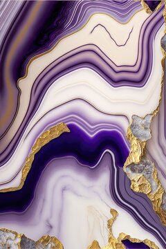 Agate de marbre abstrait multicolore, lignes géométriques fond d'écran art d'illustration 3d © Merilno