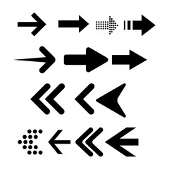 set of arrows,  different arrows sign