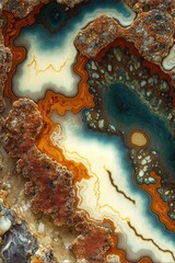 Obraz premium Agate de marbre abstrait multicolore, lignes géométriques fond d'écran art d'illustration 3d