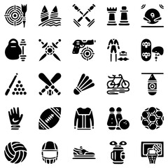 vector illustration, sport icon set, fitness icon pack, health icon set, solid icon