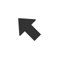 Up left arrow icon. Multimedia symbol modern, simple, vector, icon for website design, mobile app, ui. Vector Illustration