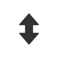Up-down arrow icon. Multimedia symbol modern, simple, vector, icon for website design, mobile app, ui. Vector Illustration