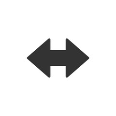 Left-right arrow icon. Multimedia symbol modern, simple, vector, icon for website design, mobile app, ui. Vector Illustration