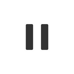 Pause icon. Multimedia symbol modern, simple, vector, icon for website design, mobile app, ui. Vector Illustration