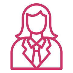 Obraz premium Lady Lawyer Icon Style