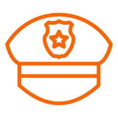 Police Cap Icon Style