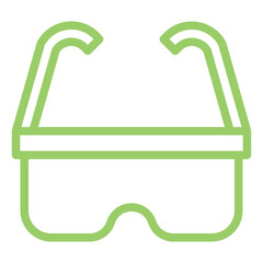 Safety Glasses Icon Style