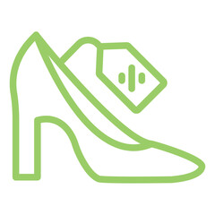 Heel Sale Icon Style