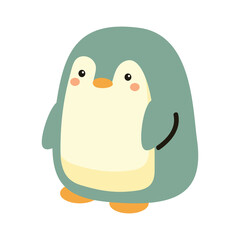 Cute Penguin cartoon doodle vector