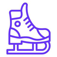 Ice Skate Icon Style