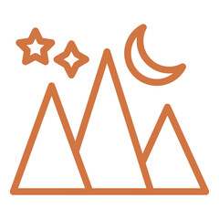 Mountains Icon Style