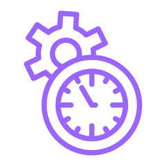 Time Management Icon Style