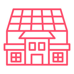 Solar House Icon Style