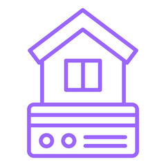 House Payment Icon Style