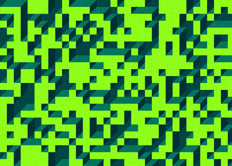 Implementation of Edward Zajec’s “Il Cubo” from 1971. Essentially a Truchet tile set of 8 tiles and rules for placement art illustration