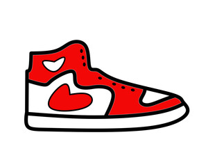 sneakers vector with trendy design. fashion shoes illustration