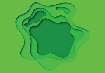 illustration of an background. Paper cut style background design.