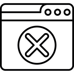 Obraz premium web delete account icon