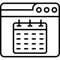 Web Calendar Icon