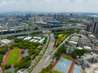 Aerial view of Taiwan residential district