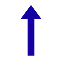 Directional Arrow Sign on Transparent Background