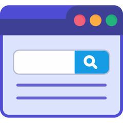 Fototapeta premium Web Search Engine Icon