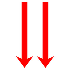 Directional Arrow Sign on Transparent Background