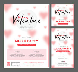 Valentines Day Party Promotional Template Bundle - Story, Feed, Print templates - Perfect to successful campaigns