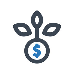 Fototapeta premium Profit Growth icon - vector illustration . Investment, Finance, Money, Business, Profit, Growth, Growing, line, outline, icons .