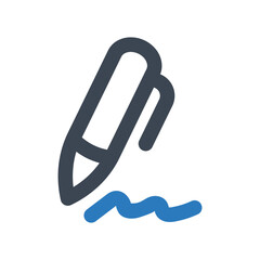 Agreement icon - vector illustration . signature, deal, pen, signing, sign, writing, contract, write, file, document, paper, Business, legal, line, outline, icons .