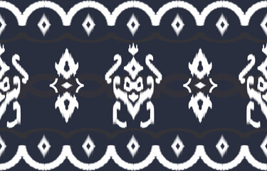 Oriental traditional ikat ethnic textile pattern Design for book cover,background,carpet,wallpaper,clothing,wrapping,Batik,fabric,Vector illustration embroidery style.