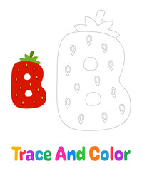 Alphabet tracing worksheet for kids