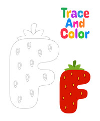 Alphabet tracing worksheet for kids