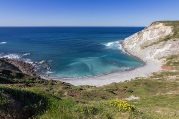 Fototapeta na wymiar Coastal view near Barrika in the Basque Country (Spain)