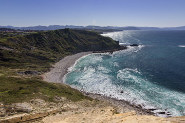 Coastal view near Barrika in the Basque Country (Spain)