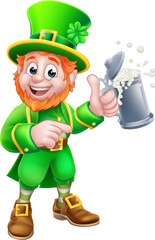 Leprechaun St Patricks Day Cartoon Mascot
