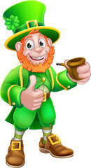 Leprechaun St Patricks Day Cartoon Character