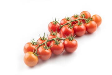 tomate, alimento, legume, fresco, vermelho, madura, saudável, orgânico, fruta, frescor, salada, isolado, ingrediente, vegetariano, verde, cru, corte, suculenta, dieta, natureza, natural, branco, culin