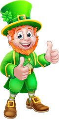 Leprechaun St Patricks Day Cartoon Character