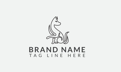 Obraz premium dog, logo, vector, pet, cat, design, black, veterinary, logotype, icon, cute, business, background, abstract, food, isolated, vintage, art, illustration, love, concept, cartoon, label, white, animal, 