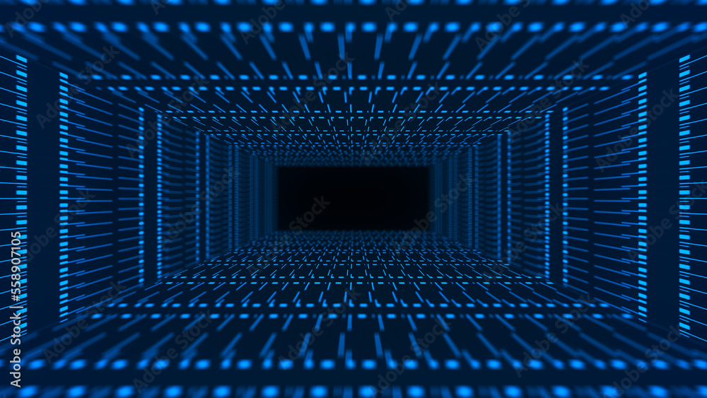 Poster abstract digital background. big data visualization. data flow information. concept of digital commu