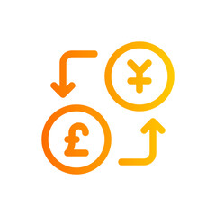 currency gradient icon