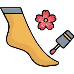 Foot spa Vector Icon


