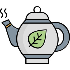 Tea kettle Vector Icon

