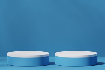 Scene with a podium for product presentation, 3d rendering